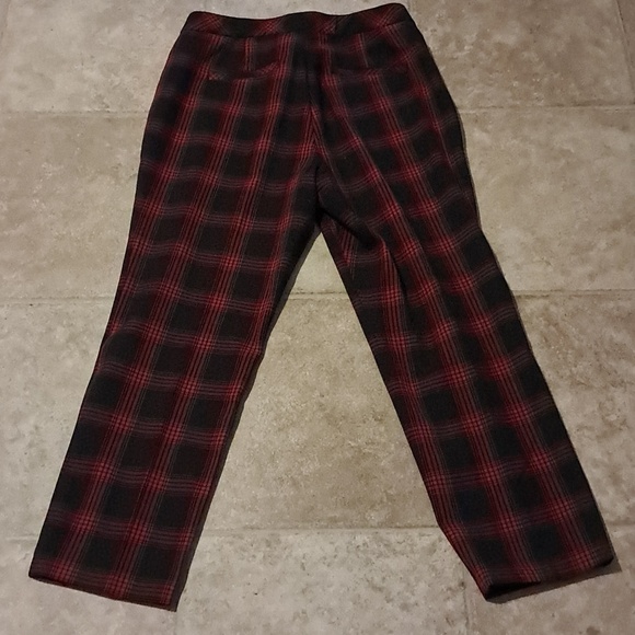 J Jill Plaid Premium Bi-Stretch Pant Size 10 Casual Tartin Academia Preowned - Picture 3 of 9